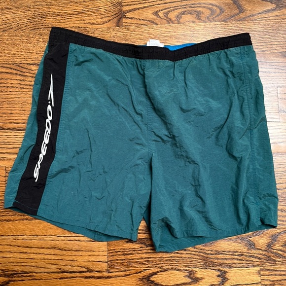 Speedo Other - Vintage Speedo Green Swim Suit 90s Size L